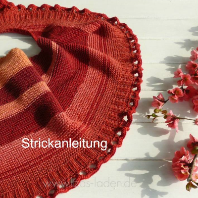 Strickanleitung Lizas Tuch Klatschmohn