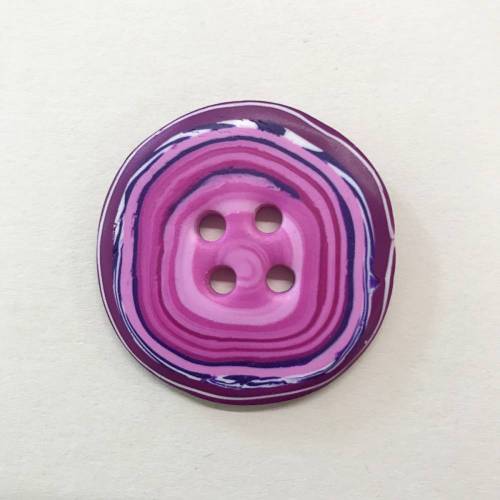 Handgefertigter Knopf "Blueberry No2", Durchmesser ca. 4 cm