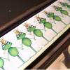 Tastenläufer für Klavier Keyboard Froschprinzchen grün weiß gelb Längenwahl x Breite 15,5 cm Tastaturabdeckung Klavierabdeckung Tastatur Klaviatur Bild 2