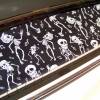 Tastenläufer für Klavier Keyboard Piano Halloween schwarz weiß Längenwahl x Breite 15,5 cm Tastaturabdeckung Klavierabdeckung Tastatur Klaviatur Bild 2