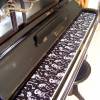 Tastenläufer für Klavier Keyboard Piano Halloween schwarz weiß Längenwahl x Breite 15,5 cm Tastaturabdeckung Klavierabdeckung Tastatur Klaviatur Bild 4