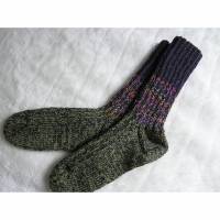 Socken - Gr. 45 - extra dick, 8fädig - reine Handarbeit Bild 1