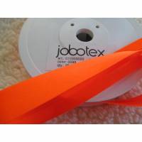 1 m Neon - Schrägband,Einfassband Jobotex Neon orange Oeko-Tex Standard 100  (1m/1,00  €) Bild 1