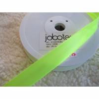 1 m Neon - Schrägband,Einfassband Jobotex  Neon gelb Oeko-Tex Standard 100  (1m/1,00  €) Bild 1