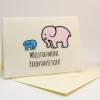 Elefant Karte Patenfrage Patenonkel Patentante Bild 3