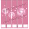 Ordnerrücken Aufkleber - Pusteblume - rosa | 5 er Set Aufkleber für schmale Ordner Bild 3