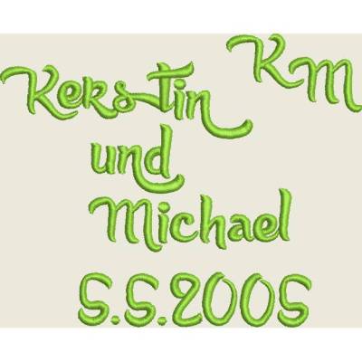 Stickdatei  Buchstaben ABC, Schönschrift, Schrift   Set 506