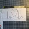 Stickdatei 20x20cm "Herzklopfen" EKG mit Herz Bild 2