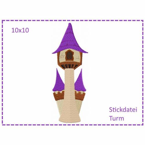 Turm 10x10 Stickdatei