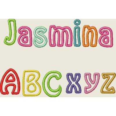 Stickdatei  Buchstaben 6cm ABC, Schrift  Applikation   Set 298