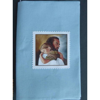 Bibelhülle Buchhülle Kommunion Jesus mit Kind 'ICH bin bei Dir...'