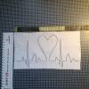 Stickdatei 16x26cm "Herzklopfen" EKG mit Herz Bild 2