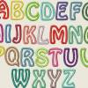 Stickdatei  Buchstaben 9cm ABC, Schrift  Applikation   Set 298 Bild 2