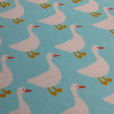 Laminierte Baumwolle,Wachstuch,Gans Robert Kaufman   ( 1m/20,-€)