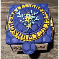 Herzlichen Glückwunsch: Flache Diamantbox mit Klappdeckel - Teegeschenk - Geldgeschenk für Teeliebhaberin Bild 1