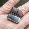 Ring Schokolade aus Fimo handmodelliert Fingerring aus Polymer Clay Bild 3