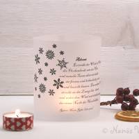 Windlicht Weihnachten Advent Adventsgedicht Rilke Lichthülle Tischdekoration Bild 1