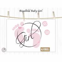Bügelbild Set Baby Girl, mehrfarbig inklusive Label Bild 2