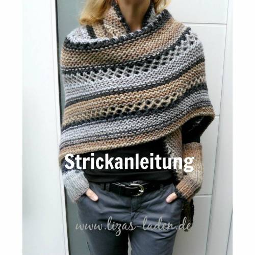 Poncho dicke wolle anleitung