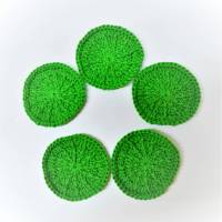 5 Kosmetikpads Gras, Abschminkpads waschbar und wiederverwendbar Bild 1