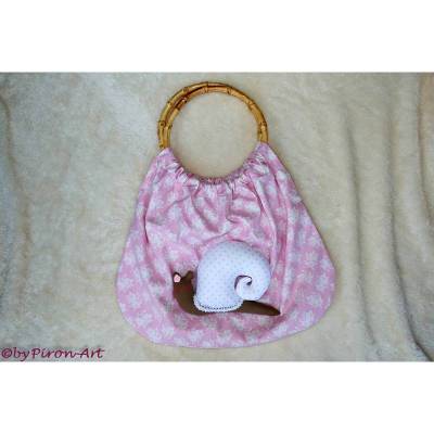 Tasche mit Schnecke