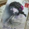 Postkarten, Grußkarten, Deko-Karten 3-er Set mit Damen Motiven im Shabby / Vintage Stil. Bild 4