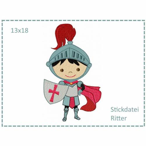 Ritter 13x18 Stickdatei