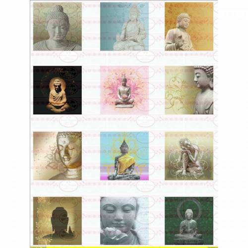 Bügelbild Buddha Buddhismus Chinesisch DIN A4 NO. 1170 Transfer
