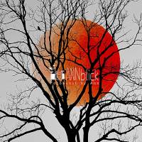 Roter Vollmond hinter Baum im Winter mit Vogel im Zweig, DIN A4 Poster, Name "Blood Moon" Bild 2