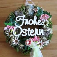 "Frohe Ostern" Holz-Schriftzug für den Türkranz Bild 2