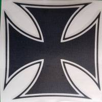Eisernes Kreuz, Iron Cross,100 mm, schwarz/ weiß (SO118) Bild 1