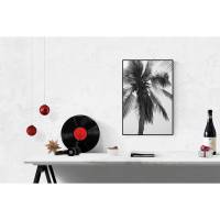 Fotografie einer Palme in Schwarz-Weiß, tropische Wanddeko für dein Zuhause mit dem Namen "Palm Tree", Größe 45 x 30 cm Bild 1