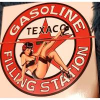 Aufkleber Gasoline Filling Station Pin up Girl ( TO74) Bild 1
