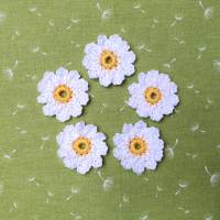 2-er Set Häkelblumen Gänseblümchen Margeriten, Blumen gehäkelt, Wiesenblumen Bild 5