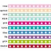 Vlies Bordüre - selbstklebend:  Große Sterne - viele Farben - 10 cm Höhe Bild 2