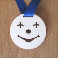 Medaille Smile aus Holz, Orden, Clown Bild 1