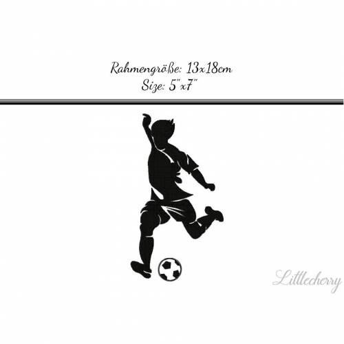 Stickdatei "Fussballer" 13x18