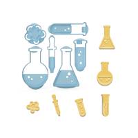 6er Keksausstecher Set Chemie Chemistry Ausstecher Labor Ausstechformen ideal als Geschenk Bild 1