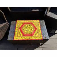Tischdecke Kaleidoskop mit Sonnenblumen, gelb Bild 1