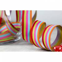 Webband - Stripes Sweets - farbenmix - 20 mm Bild 1