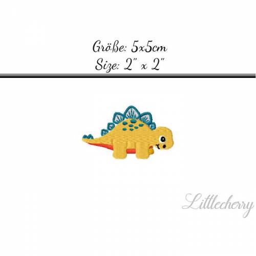 Stickdatei "Stegosaurus" 5x5
