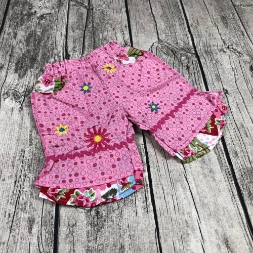 schöne Hose Sommerhose Yelena gr.86/92 Pink Blumen