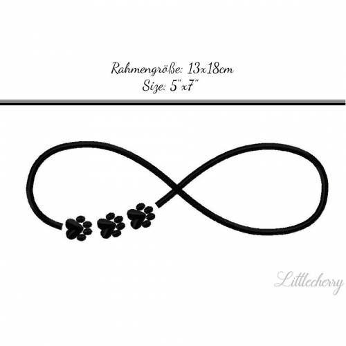 Stickdatei "Endless Love Hund" 13x18