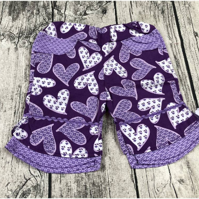 Sommerhose Hose Yelena gr.86/92 Lila Herzen