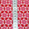 SALE - 0,5 m & mehr Baumwollstoff Popeline Daisylove rosa rot mit Blumen zum Spezialpreis Bild 2