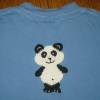 Panda Pandabär Häkelapplikation Aufnäher, gehäkelte Applikation für Kinder, Tier Zoo Bild 3