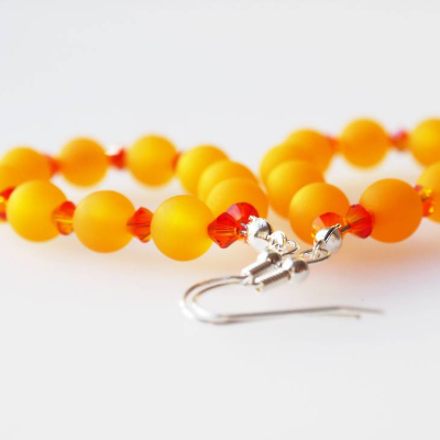 Ohrringe orange oder in Wunschfarbe