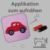 Auto Aufnäher, Fahrzeug Häkelapplikation für Kinder, Automobil Oldtimer Applikation Bild 5