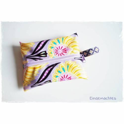 FeuchtTücherTasche Happy * after rain * Wachstuch!!