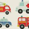 Stickdatei Auto Krankenwagen, Feuerwehr, Polizeiauto Maschinenstickerei Set 151 Bild 1